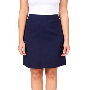 MM.Lafeur Navy Blue Straight Skirt Classic Work Office Career Wear Size 12